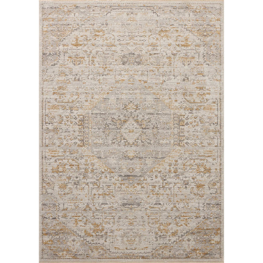 Milena MLE-09 Rug by Loloi in ivory, ochre. Made from polye