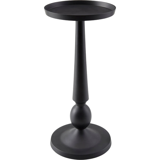 Molino End Table by Livabliss in black and powder coated. Made from aluminum in a unique style.