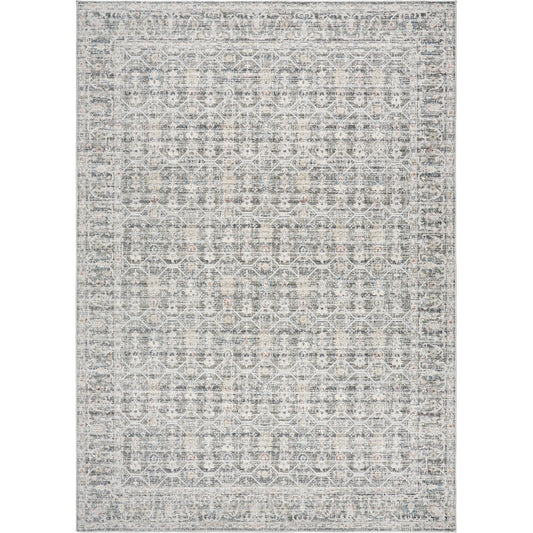 Marlon Rug - 497289 by Livabliss in slate, blue, light beige, olive, dusty coral. Made from face: 100% polyester, warp: 100% cotton in a unique style.
