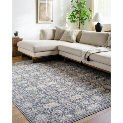 Marlon Rug - 497300 by Livabliss in black, light beige, orange, olive, gray, charcoal. Made from polyester in a unique style.