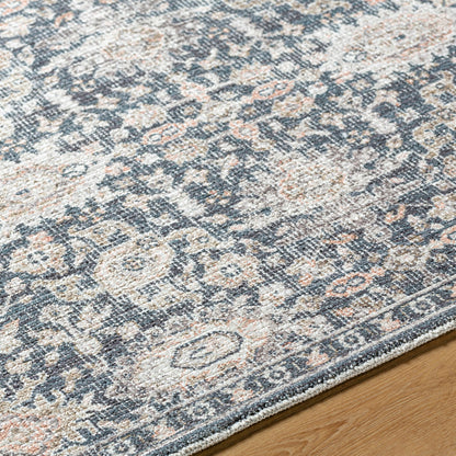 Marlon Rug - 497300 by Livabliss in black, light beige, orange, olive, gray, charcoal. Made from polyester in a unique style.
