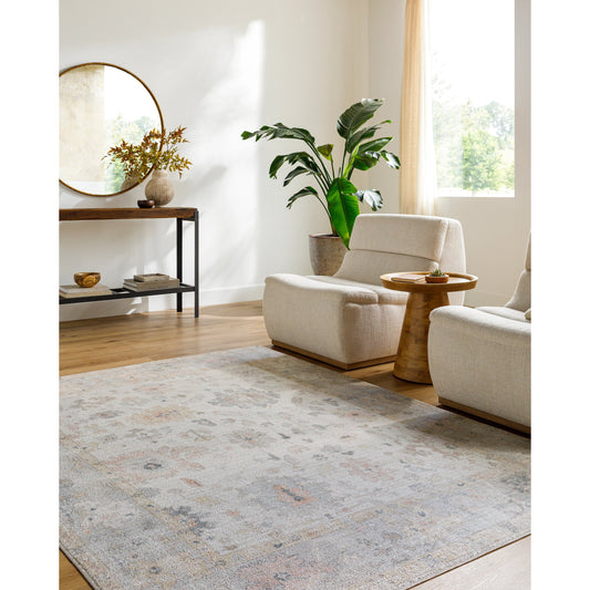 Marlon Rug - 526188 by Livabliss in light silver, sterling grey. Made from face: 100% polyester, warp: 100% cotton in a unique style.
