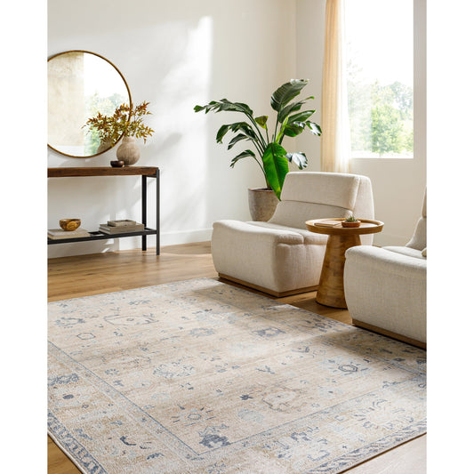Marlon Rug - 526199 by Livabliss in light silver, sterling grey, metallic - silver. Made from face: 100% polyester, warp: 100% cotton in a unique styl