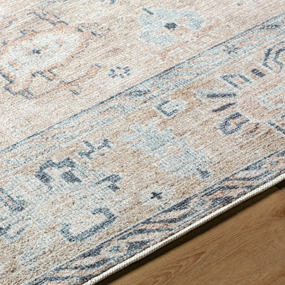Marlon Rug - 526199 by Livabliss in light beige, tan, charcoal, slate, mauve. Made from face: 100% polyester, warp: 100% cotton in a unique style.