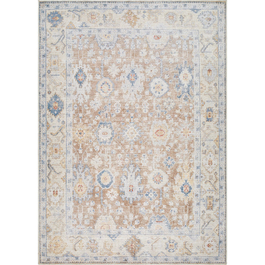 Marlon Rug - 526210 by Livabliss in mustard, beige, denim, dark blue, light gray, wheat. Made from face: 100% polyester, warp: 100% cotton in a uni