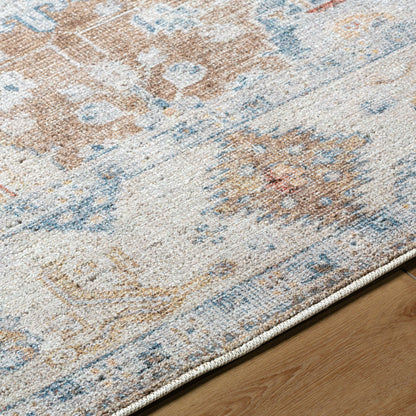 Marlon Rug - 526210 by Livabliss in mustard, beige, denim, dark blue, light gray, wheat. Made from face: 100% polyester, warp: 100% cotton in a unique s
