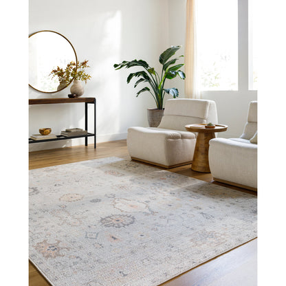 Marlon Rug - 526221 by Livabliss in light slate, gray, tan, medium brown, dusty pink. Made from face: 100% polyester, warp: 100% cotton in a unique style.