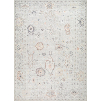 Marlon Rug - 526221 by Livabliss in light slate, gray, tan, medium brown, dusty pink. Made from face: 100% polyester, warp: 100% cotton in a unique