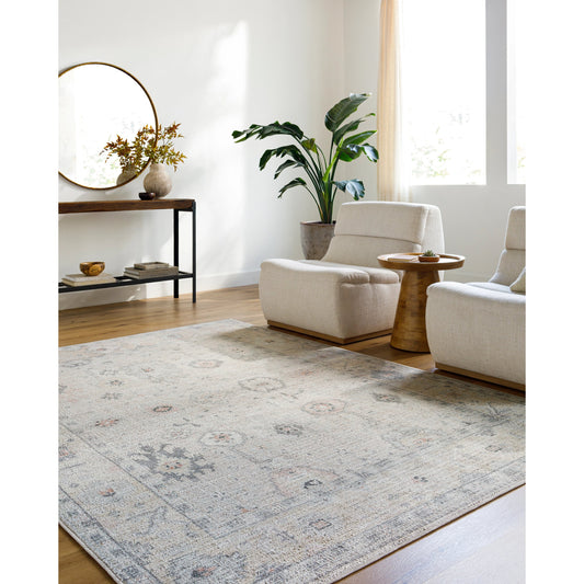 Marlon Rug - 526232 by Livabliss in light silver, slate. Made from face: 100% polyester, warp: 100% cotton in a unique style.