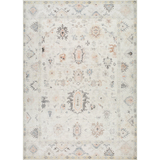 Marlon Rug - 526243 by Livabliss in light silver, sterling grey. Made from face: 100% polyester, warp: 100% cotton in a unique style.