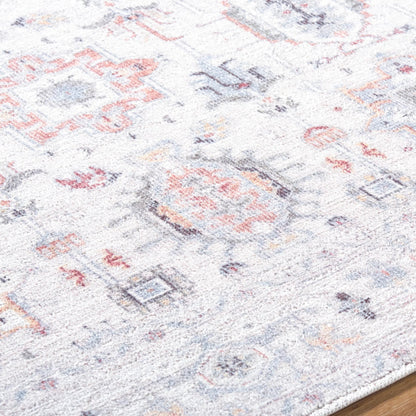 Marlon Rug - 526254 by Livabliss in ivory, wheat, gray, dark brown, dusty coral, sage. Made from face: 100% polyester, warp: 100% cotton in a unique sty