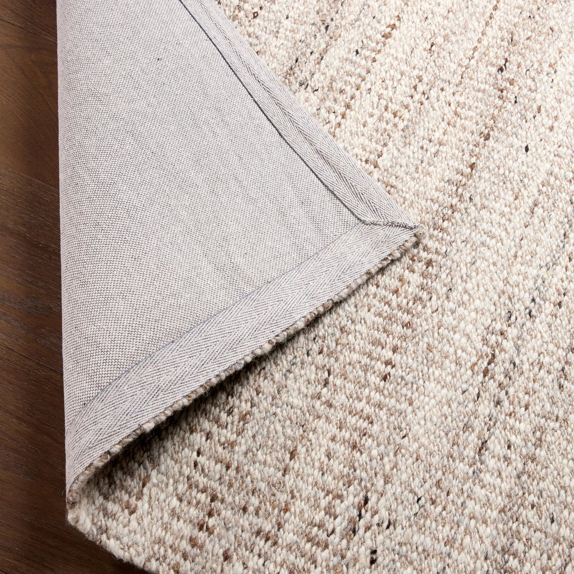 Melera MLR02 Rug by Jaipur Living in tan, taupe. Made from 80% wool 20% jute in a unique style.