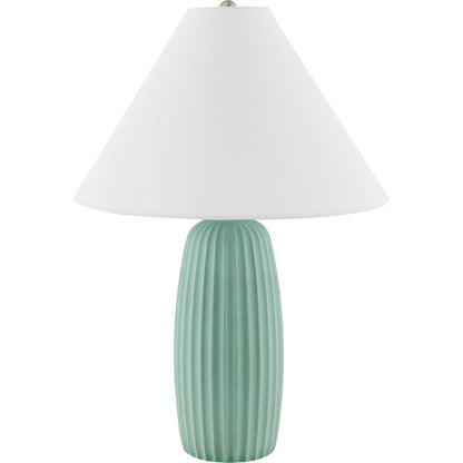 Millau Accent Table Lamp by Livabliss in painted, electroplated. Made from cement, linen, iron in a eclectic & global style.