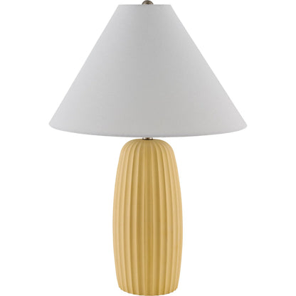 Millau Accent Table Lamp by Livabliss in painted, electroplated. Made from cement, linen, iron in a eclectic & global style.