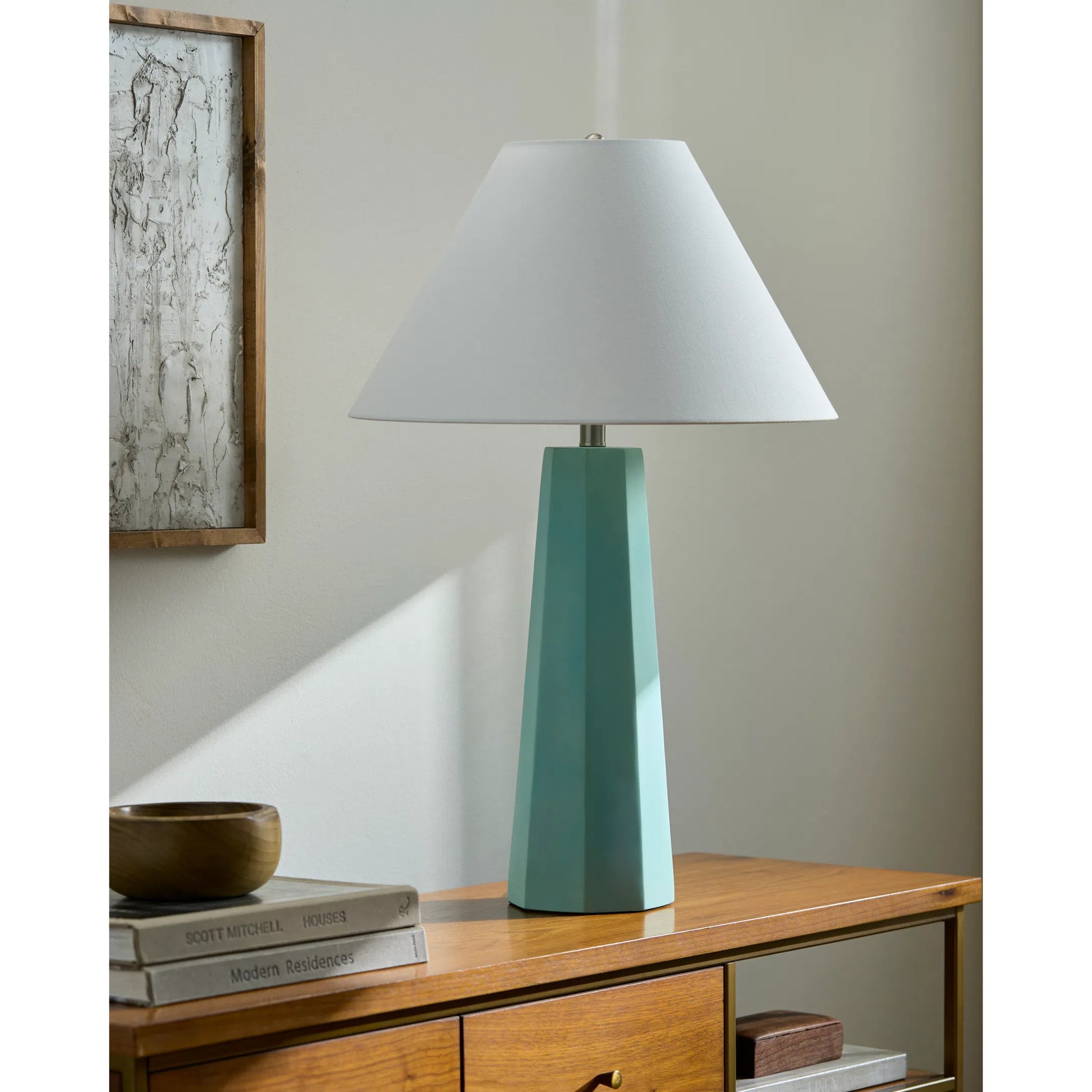 Millau Accent Table Lamp 626580 by Livabliss in paintedelectroplated. Made from cement, linen, iron in a eclectic & global style.