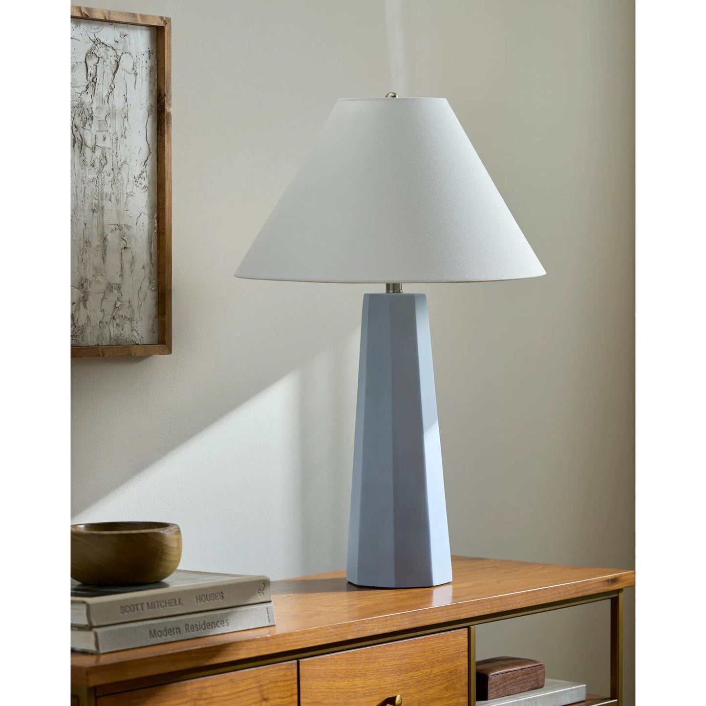 006 SI-2246224 | Lifestyle | Millau Accent Table Lamp 626580 by Livabliss in paintedelectroplated. Made from cement, linen, iron in a eclectic & global style.