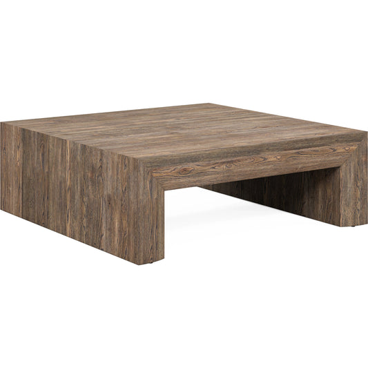 Stockyard Square Cocktail Table by A.R.T. Furniture in smoked. Made from ash solids, knotty white oak veneers in a modern style.