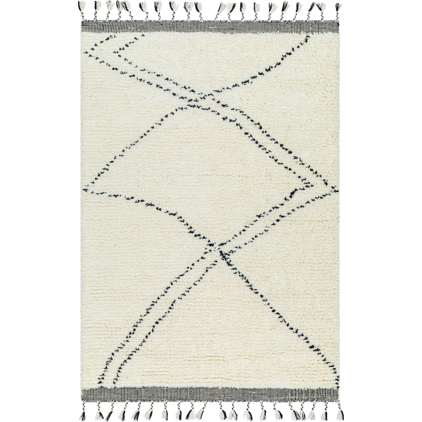 000 SI-2131551,SI-2131552,SI-2131553,SI-2131554 | Primary Silo | Mirela MMI-2302 Rug by Livabliss in ivory, charcoal, slate gray. Made from face: 100% wool, warp: 100% cotton in a unique style.