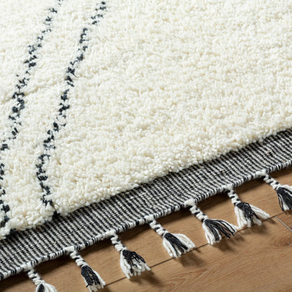 Mirela MMI-2302 Rug by Livabliss in ivory, charcoal, slate gray. Made from face: 100% wool, warp: 100% cotton in a unique style.