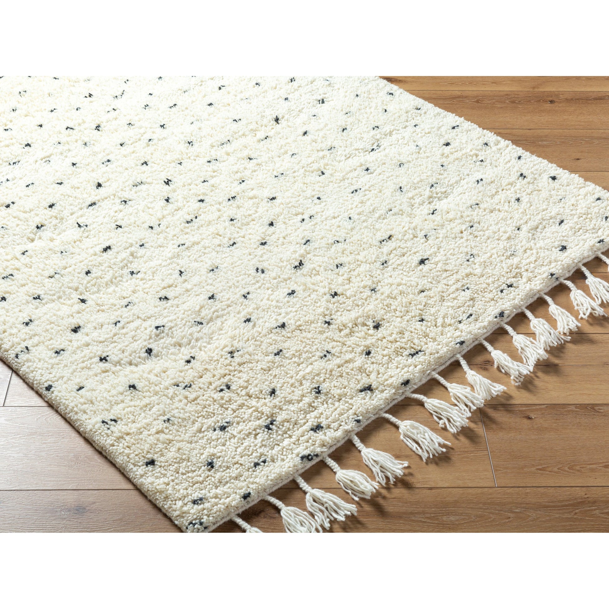 Mirela MMI-2305 Rug by Livabliss in ivory, charcoal, cream. Made from face: 100% wool, warp: 100% cotton in a unique style.