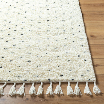 Mirela MMI-2305 Rug by Livabliss in ivory, charcoal, cream. Made from face: 100% wool, warp: 100% cotton in a unique style.
