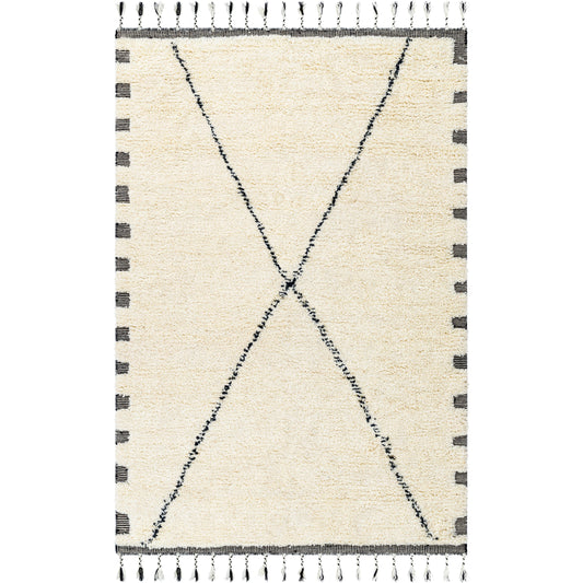 Mirela Rug - 491099 by Livabliss in pearl. Made from face: 100% wool, warp: 100% cotton in a unique style.