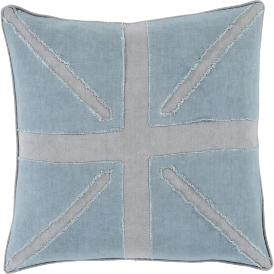 Manchester Pillow - 22123 by Surya in slate, moss. Made from 100% linen in a modern style.