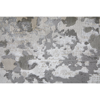 Micah Rug - 3336F by Feizy in silver, gray, white. Made from polyester, polypropylene in a unique style.