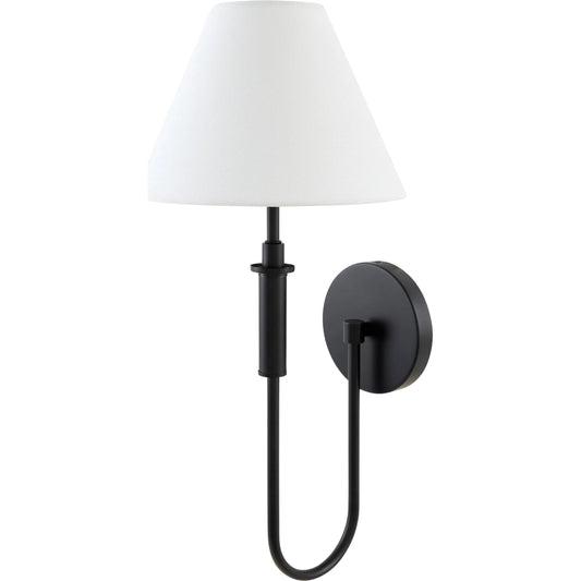 Montclaire Wall Sconce by Livabliss. Made from iron, linen in a unique style.
