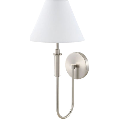 Montclaire Wall Sconce by Livabliss. Made from iron, linen in a unique style.