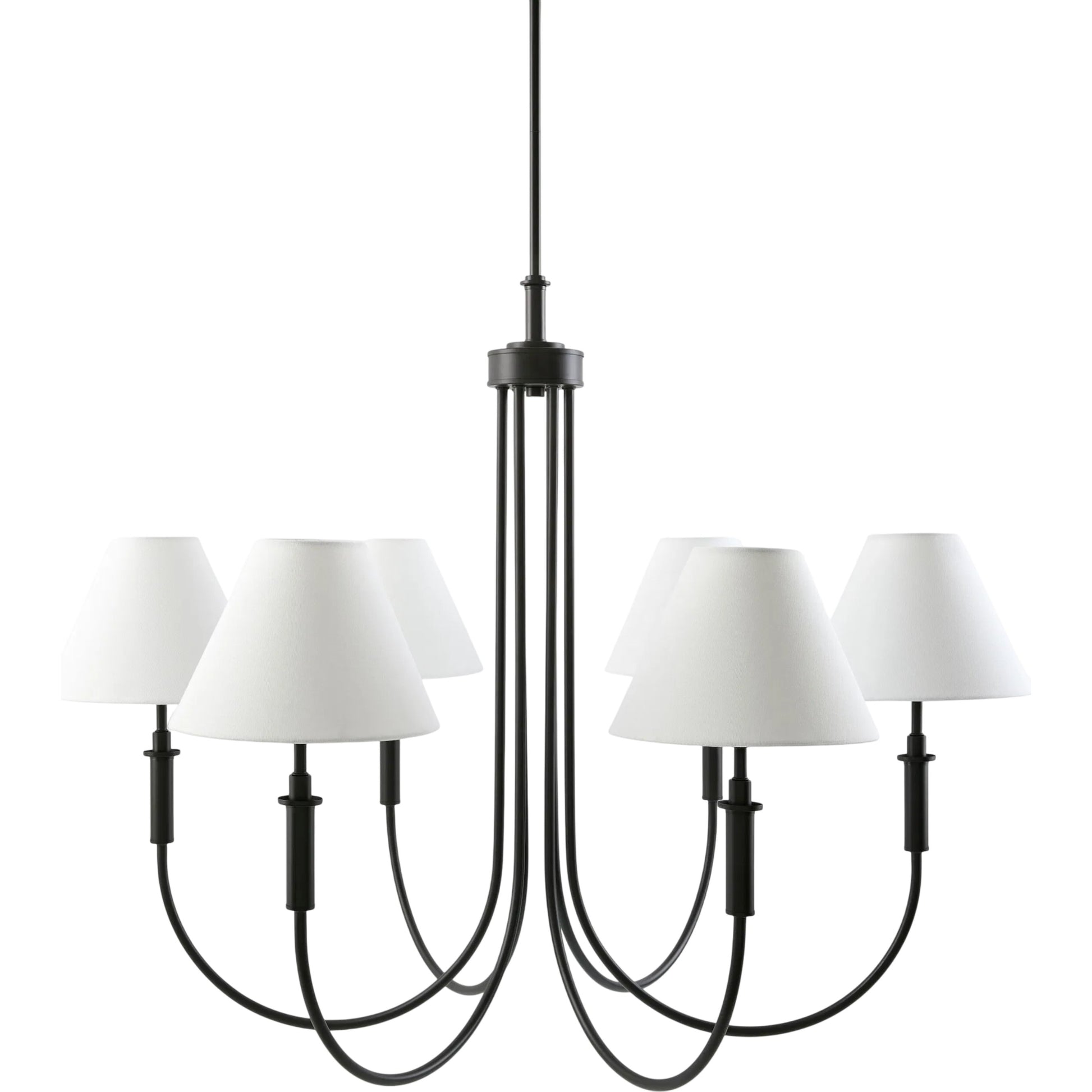 Montclaire Chandelier by Livabliss. Made from iron, linen in a unique style.