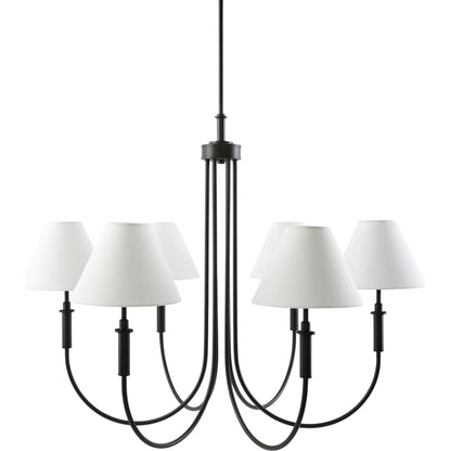 Montclaire Chandelier by Livabliss. Made from iron, linen in a unique style.