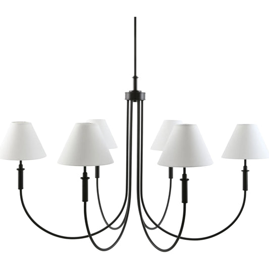 Montclaire Chandelier by Livabliss. Made from iron, linen in a unique style.