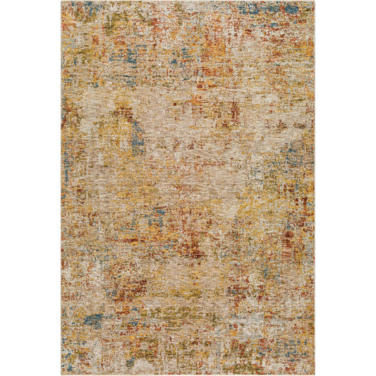 Mona Lisa Rug by Livabliss in rust/brown. Made from main: 100% polyester in a modern styl
