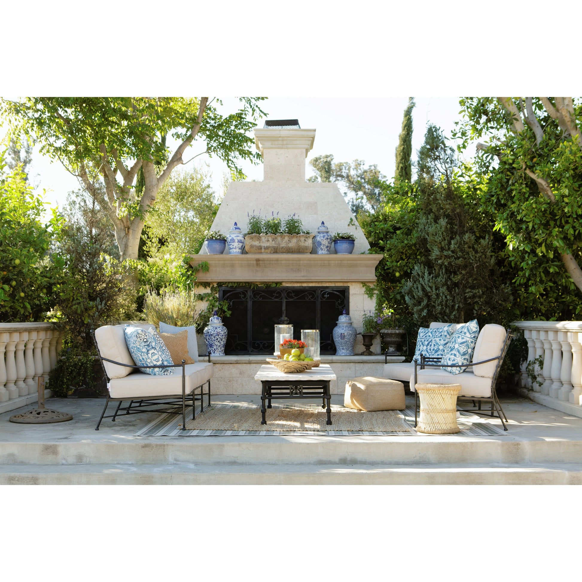 Provence Outdoor Club Chair by Sunset West. Made from wrought iron in a modern style.