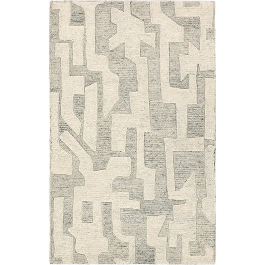 Mallino By Nikki Chu MNK02 Rug by Jaipur Living in gray, cream. Made from 100% wool in a unique style.