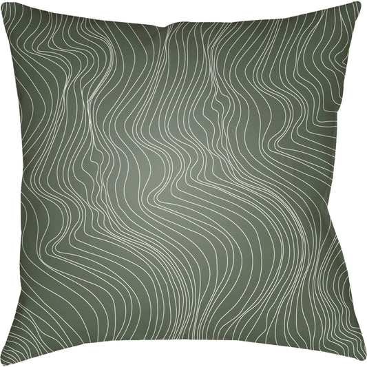 Modern Lines Indoor/Outdoor Pillow by Livabliss. Made from front: 100% polyester, back: 100% polyester, fill: polyester, polyfill in a modern style.