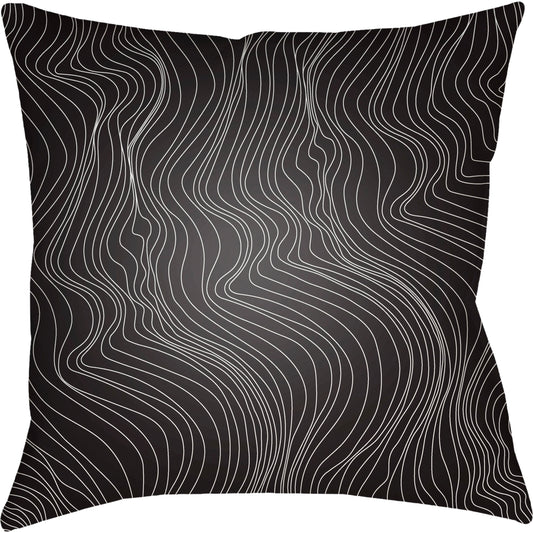Modern Lines Pillow - 22239 by Livabliss. Made from front: 100% polyester, back: 100% polyester, fill: polyester, polyfill in a modern style.