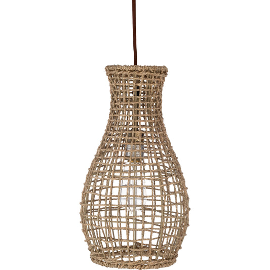 Manning Pendant by Livabliss in multi. Made from rattan in a coastal style.