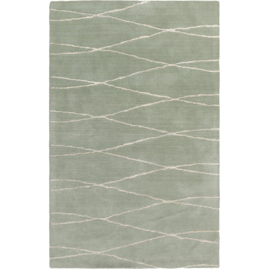 MNR-1000 Rug by Surya in sage, light beige. Made from 100% wool in a unique style.