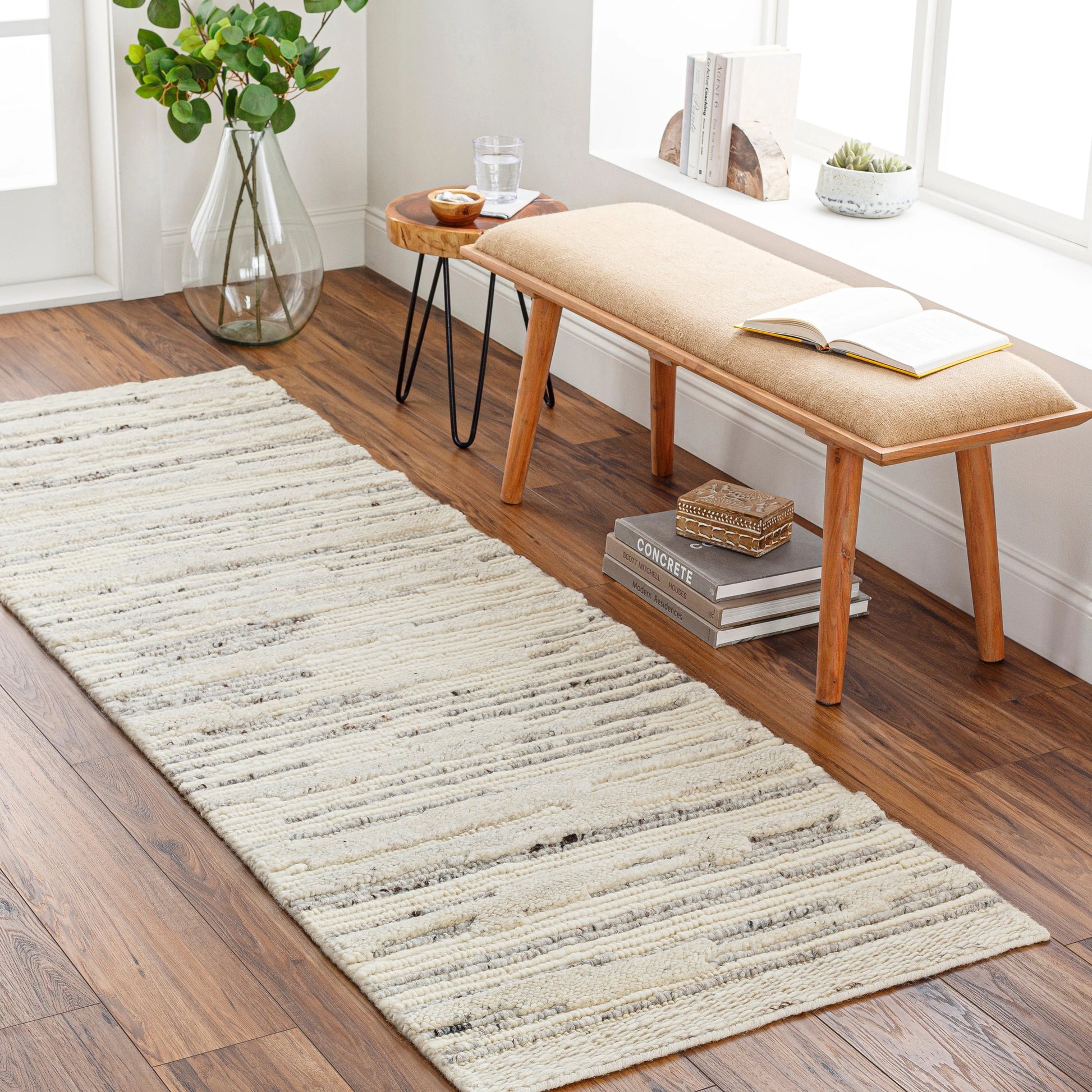 Manisa Rug - 30273 by Surya in gray, brown, cream. Made from 100% new zealand wool in a unique style.