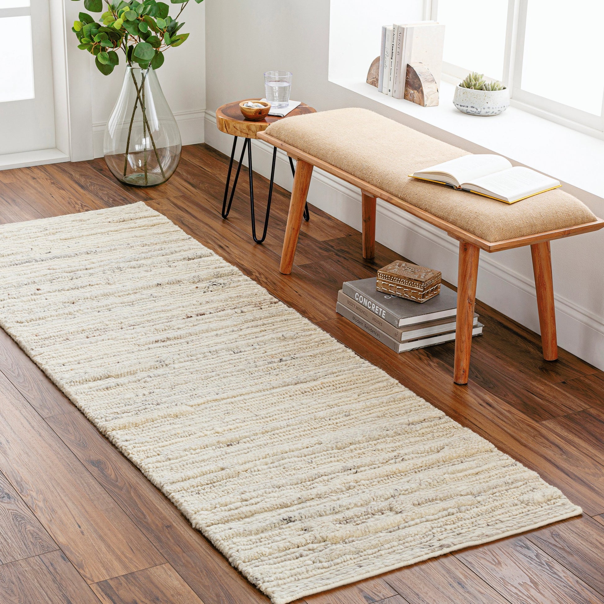 Manisa Rug - 30274 by Surya in cream, brown, black, gray. Made from 100% new zealand wool in a unique style.