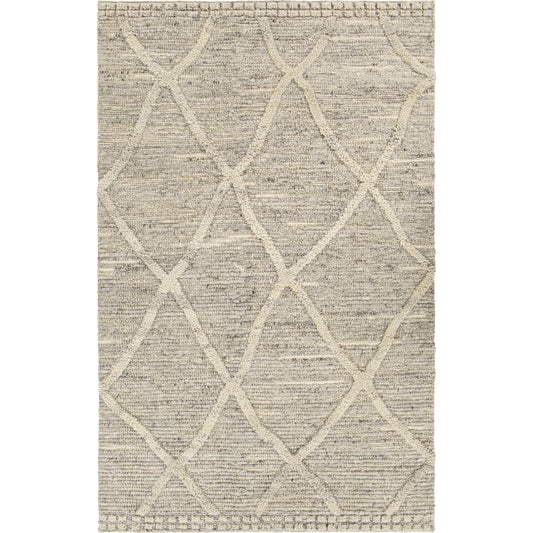 Manisa MNS-2302 Rug by Surya in charcoal, gray, brown, black, cream. Made from 100% new zealand wool in a unique style.