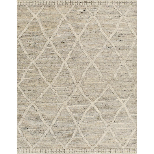 Manisa MNS-2302 Rug by Surya in charcoal, gray, brown, black, cream. Made from 100% new zealand wool in a unique style.