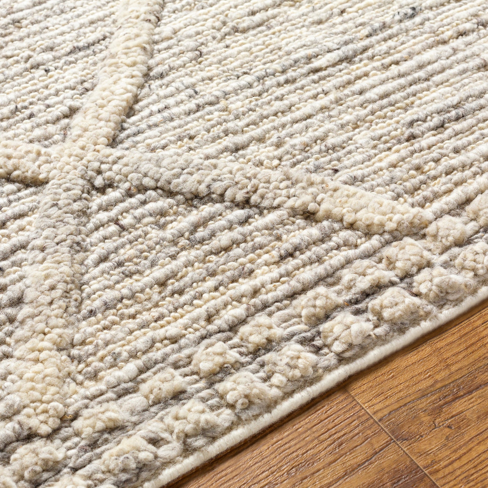 Manisa MNS-2302 Rug by Surya in charcoal, gray, brown, black, cream. Made from 100% new zealand wool in a unique style.