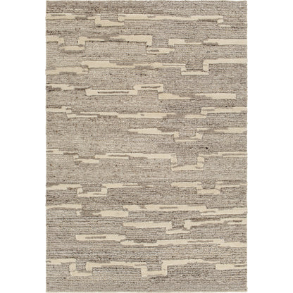Manisa MNS-2303 Rug by Surya in medium gray, gray, brown, cream. Made from 100% new zealand wool in a unique style.