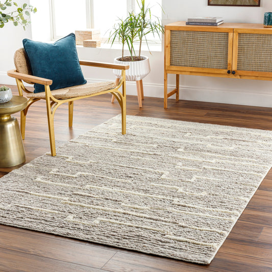 Manisa Rug - 30276 by Surya in medium gray, gray. Made from 100% new zealand wool in a unique style.