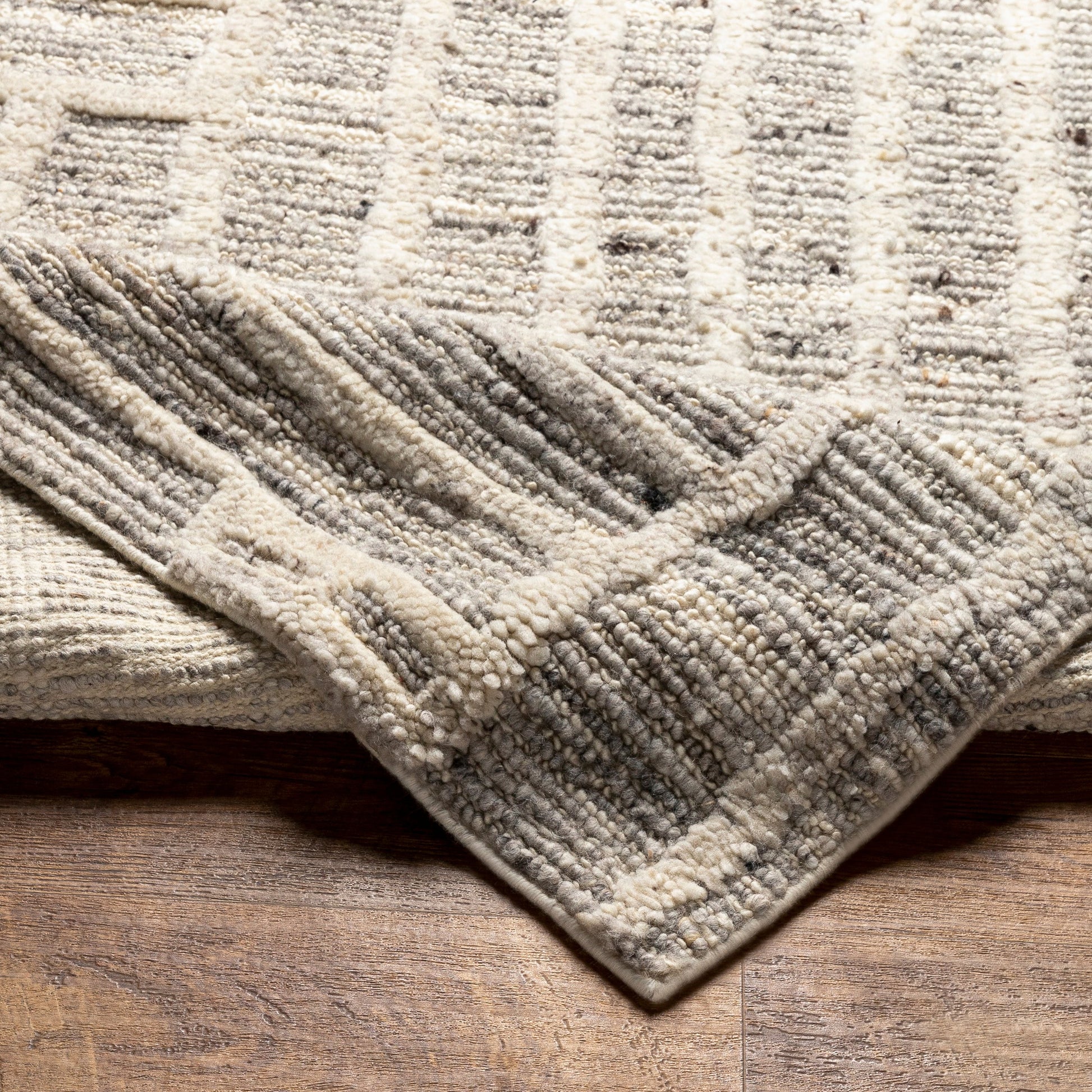 Manisa Rug - 30815 by Surya in gray, light slate, charcoal, brown, cream, oatmeal. Made from 100% new zealand wool in a unique style.