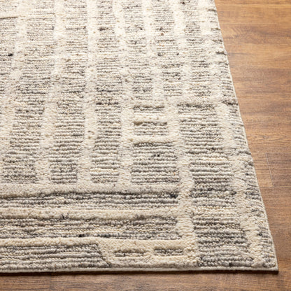 Manisa Rug - 30815 by Surya in gray, light slate, charcoal, brown, cream, oatmeal. Made from 100% new zealand wool in a unique style.