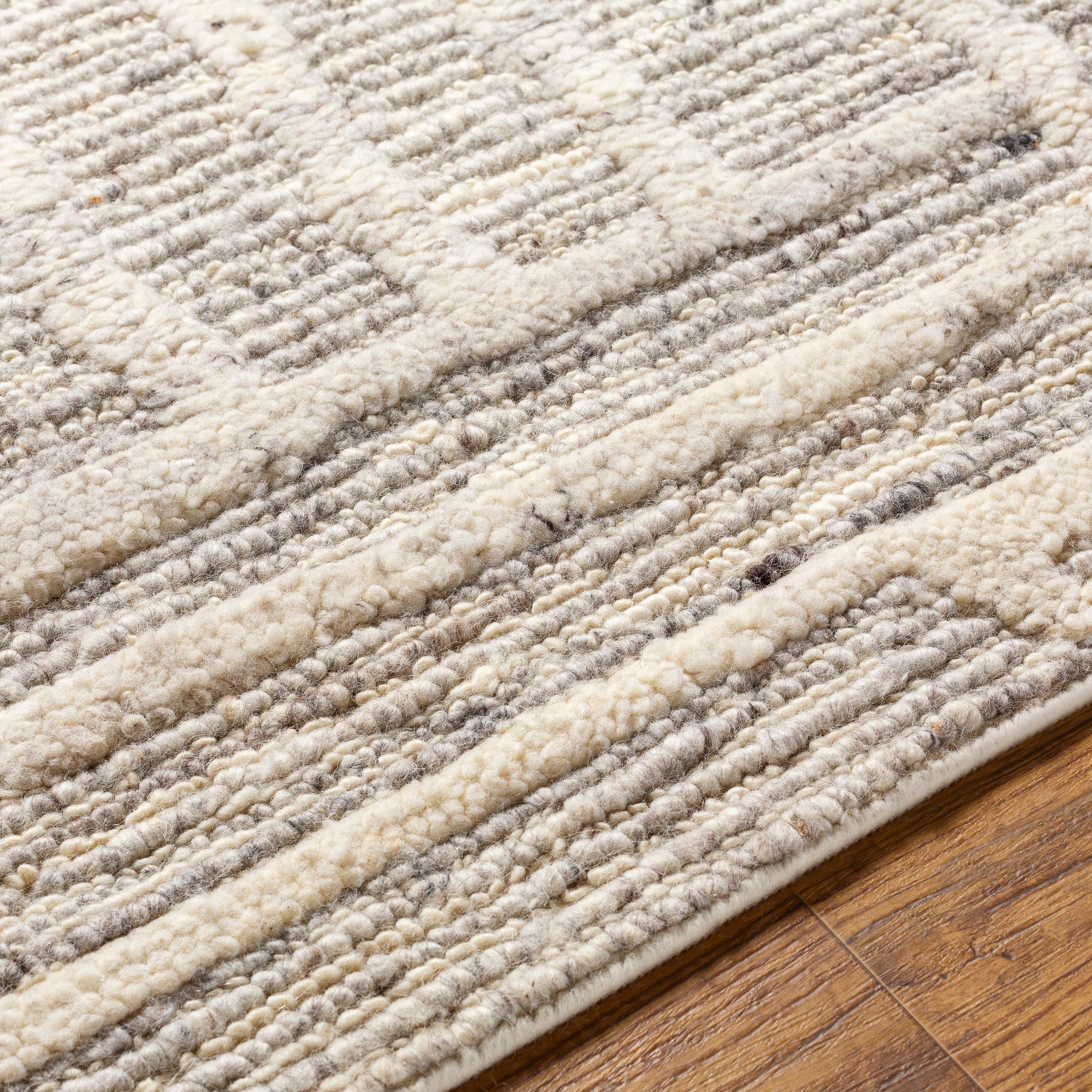 Manisa Rug - 30815 by Surya in gray, light slate, charcoal, brown, cream, oatmeal. Made from 100% new zealand wool in a unique style.